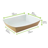 Brown Paper Salad Box (Lid Optional) 28oz L:9in W:6.5in H:1.5in - 200 pcs Brown Paper Salad Box (Lid Optional) 28oz L:9in W:6.5in H:1.5in - 200 pcs